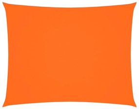 narancssárga téglalap alakú oxford-szövet napvitorla 3 x 4 m