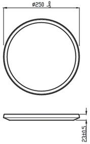 Philips - LED Dimmelhető kültéri lámpa SUPERSLIM LED/15W/230V IP54 fekete