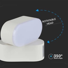 LED Kültéri flexibilis fali lámpa LED/5W/230V 3000K IP65 fehér