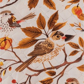 Ágytakaró BIRDS PUMPKIN, barna Méret: 170 x 210 cm