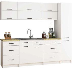 Élelmiszeres konyhaszekrény Organo S 40/205 (fehér + fehér). 1117501