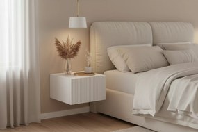 Nicole 46 cm-es függő éjjeliszekrény készlet - fehér