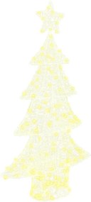 vidaXL Karácsonyfa 160 LED-del Meleg fehér 150 cm Akril