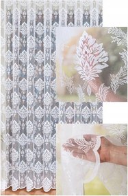 Jacquard Függöny Nappali Divatos Sűrű Fehér Béka Szalaggal Alagút Sz. 160x150