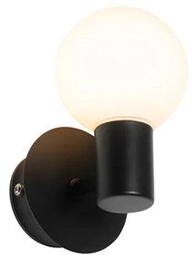 Modern fali lámpa fekete IP44 - Cederic Up