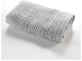 Világosszürke frottír pamut törölköző 30x50 cm Tendresse – douceur d'intérieur