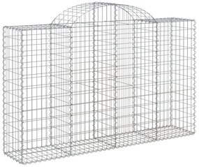 30 db íves horganyzott vas gabion kosár 200x50x120/140 cm