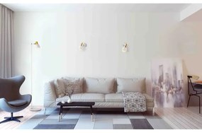 Argon 8111 - Fali spotlámpa DORIA 1xE27/15W/230V zöld/sárgaréz