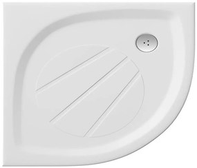 Ravak XA237701010 - Negyedkörű zuhanytálca ELIPSO 90x90 cm fehér