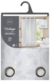 Fehér voile fényáteresztő függöny 140x280 cm Duchesse – douceur d'intérieur