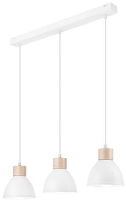 Csillár zsinóron NICO 3xE27/60W/230V fehér