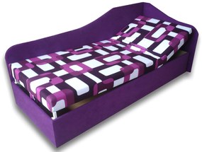 Egyszemélyes ágy (dívány) 90 cm Abigail (Gusto 10 + Lila 49) (J). 793061