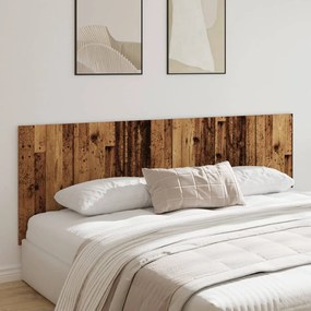 antik fa színű szerelt fali fejtámla 240 x 1,5 x 80 cm