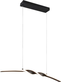 TRIO R35791132 GINKO Modern Led Függesztett Lámpa Fekete LED IP20