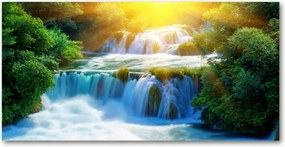 Fotó kép edzett üveg Krka vízesés 140x70