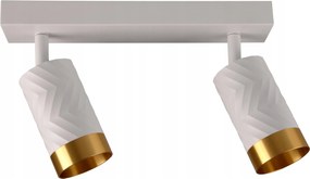 Arras 2 fali-mennyezeti lámpa fehér-arany GU10