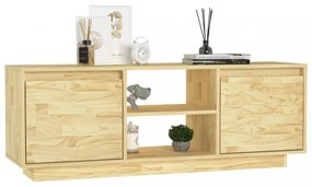 tömör fenyőfa TV-szekrény 110 x 30 x 40 cm