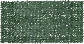 Erkélyparaván, sötétzöld levelek, 300x150 cm