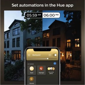 Philips - Kültéri fali lámpa INARA Hue 1xE27/7W/230V Wi-Fi IP44