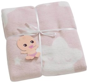 Világos rózsaszín fleece gyerek takaró 100x120 cm Star – Mijolnir