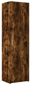 füstös tölgy színű szerelt fa magasszekrény 50x42,5x185 cm