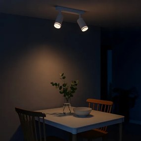 PIPE spotlámpa 2xGU10/10W/230V fehér