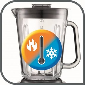 Tefal - Asztali turmixgép 2 l PERFECTMIX+ 1200W/230V króm/fekete