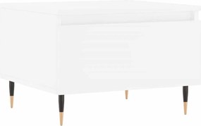 vidaXL fehér szerelt fa dohányzóasztal 50 x 46 x 35 cm