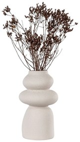 Krémszínű agyagkerámia váza (magasság 26,5 cm) – House Nordic