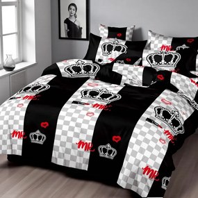 Ágynemű CROWN BLACK 7 részes 140X200 cm