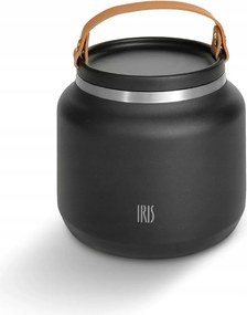 Rozsdamentes acél ételtermosz 0,7 l fekete