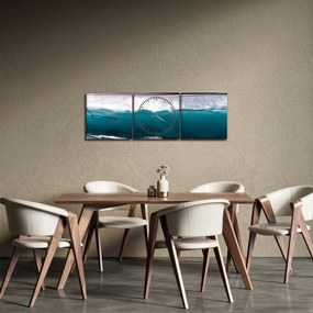 Kép - Absztrakció (órával) (90x30 cm)