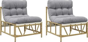 vidaXL Kerti Szék 2 pcs Világosszürke 75 x 75 x 71 cm Acél