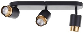Brilliant - COVELO LED spotlámpa 3xGU10/5W/230V fekete/arany