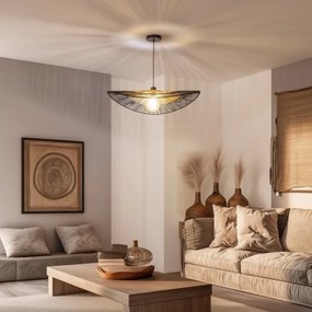 Brilagi - LED csillár kábelen CERIA BOHO 1xE27/40W/230V átm. 80 cm fekete/barna