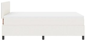 Box Spring Ágy Matracc Krém 120x200 cm Kordbársony