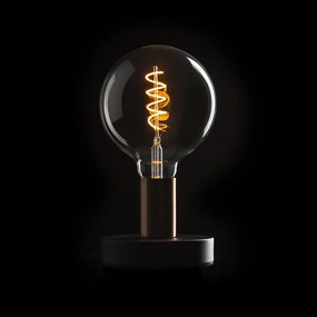 RENDL ALGOT stolní černá česaná měď 230V LED E27 15W