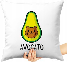 Nyomott Mintás Párna Vicces Macska Avocato Puha Párna Macska Szerelmeseinek