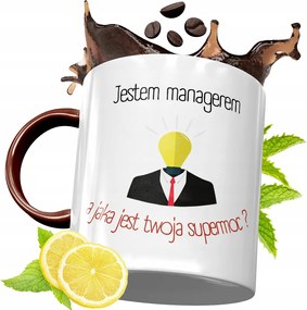 Bordó Bögre Menedzsernek Születésnapi Ajándék fényképes nyomtatással