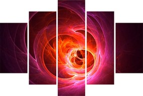 Modern rózsaszín absztrakció képe (150x105 cm)