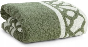 Fürdőlepedő 50X90 menta színű, dekoratív mintával