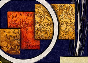 Az absztrakció képe (üvegen) (70x50 cm)