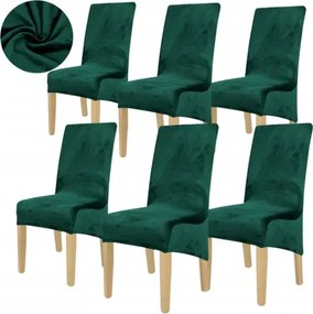 6 Db Huzat Székhuzat XL Ferde Üveg Zöld Velúr Vastag