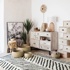 Atmosphera - Asztali lámpa KARLA 1xE27/25W/230V rattan