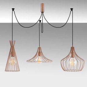 Csillár zsinóron MEZOPOTAMYA 3xE27/40W/230V pók