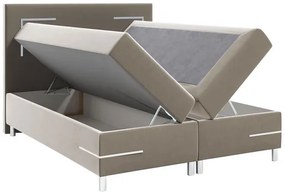 Franciaágy 200 cm Frinesa LED (piros) (ágyráccsal és matraccal) (tárolóhellyel) (LED világítással). 1104441