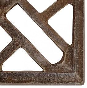 vidaXL bronzszínű öntöttvas napernyőtalp 44 x 44 x 31 cm