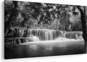 Kép - Fekete-fehér vízesés (90x60 cm)