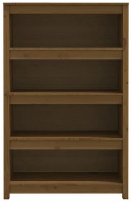 mézbarna tömör fenyőfa faliszekrény 80 x 35 x 126 cm