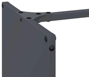 vidaXL antracitszürke hidegen hengerelt acél tűzifatároló 40x30x80 cm